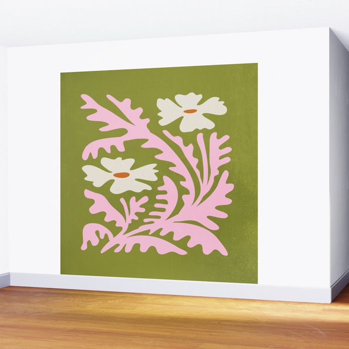 Wasabi & Cupid: Les Fleurs | Flower Market Color Series 10 Wall Mural Gallery Image 2