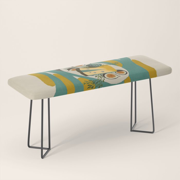 Modern Fig Still Life Bench Gallery Image 1