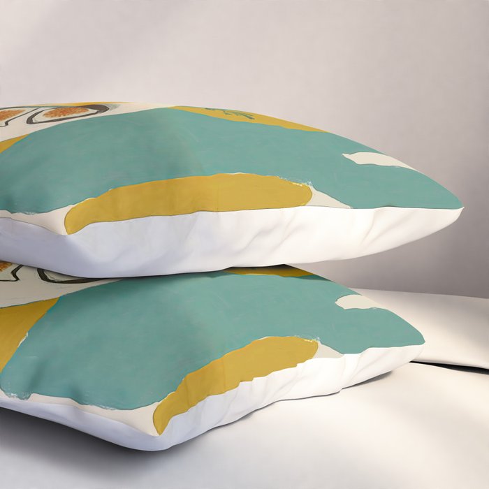 Modern Fig Still Life Pillow Sham Gallery Image 3