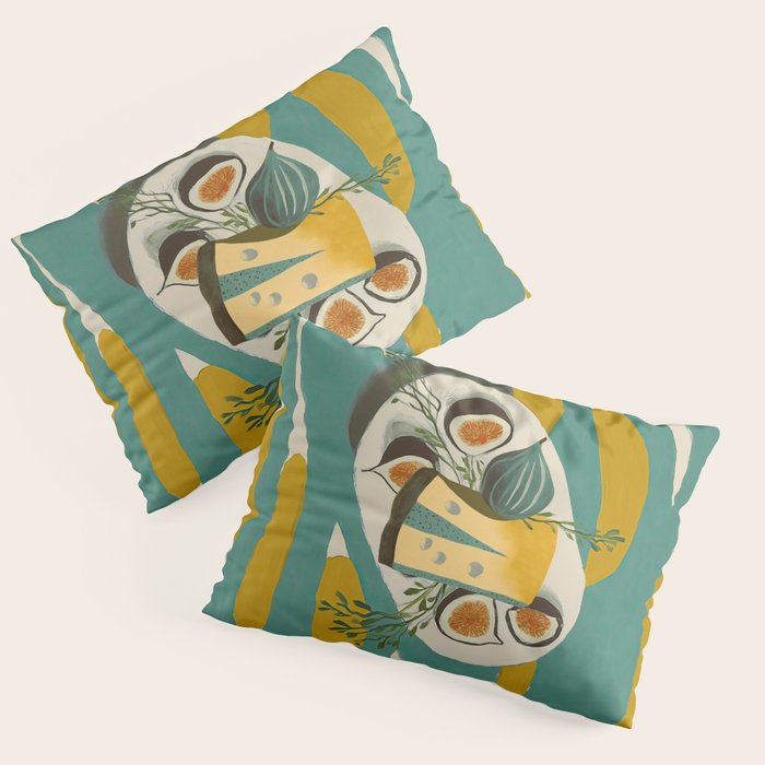 Modern Fig Still Life Pillow Sham Gallery Image 3