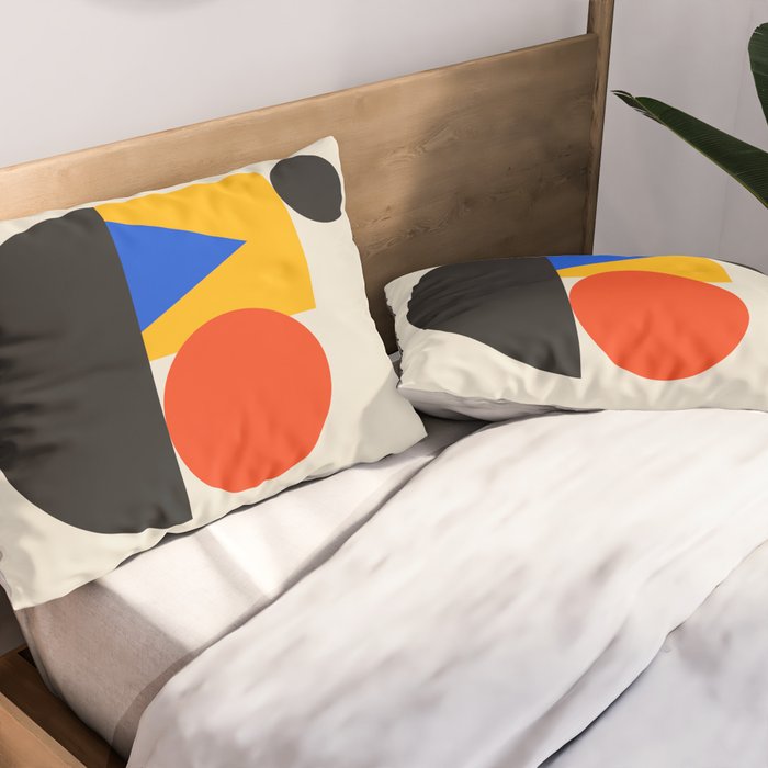 Balance 02: Bauhaus Mid-Century Edition Pillow Sham Gallery Image 2