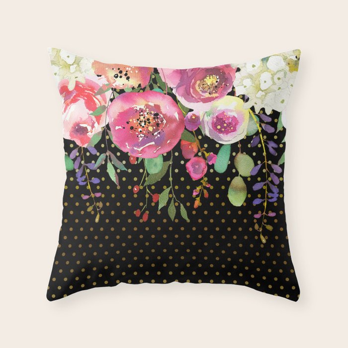 Flowers bouquet #31 Throw Pillow Gallery Image 6
