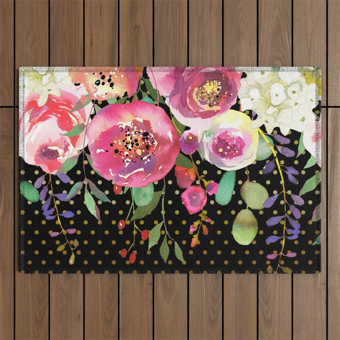 Flowers bouquet #31 Outdoor Rug Gallery Image 1