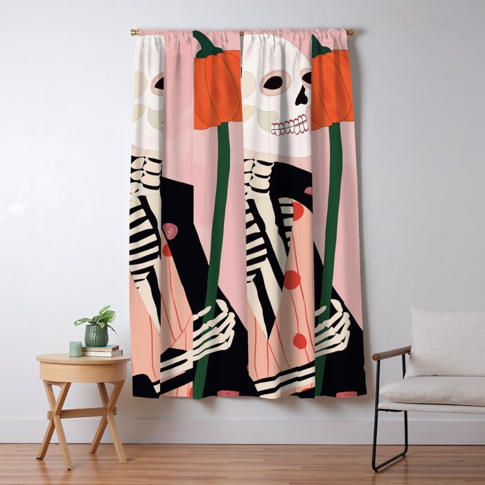 Pumpkin Keeper Window Curtain Gallery Image 1