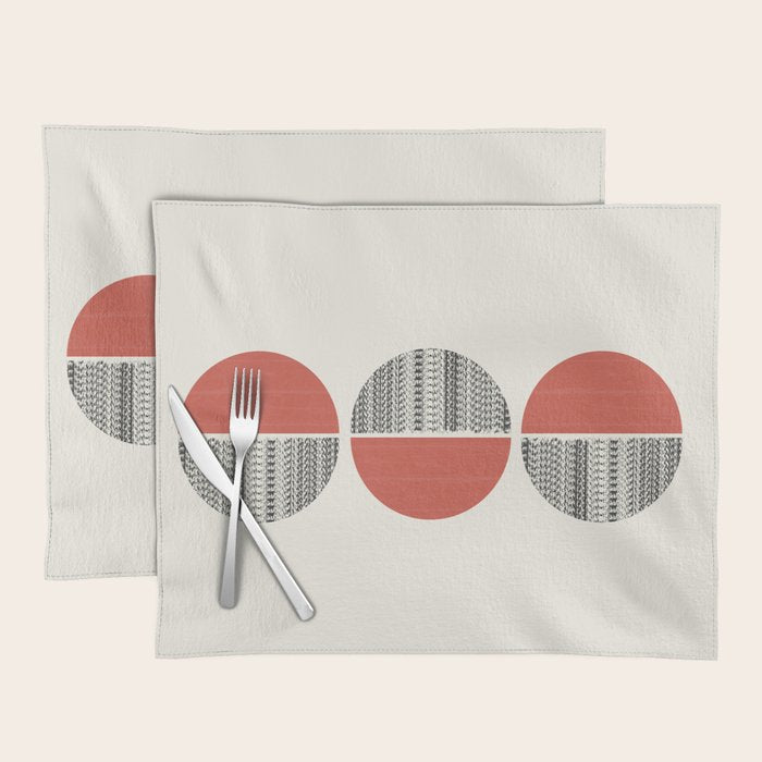 Minimalist circles Placemat Gallery Image 1