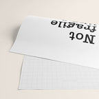 Ruth Bader Ginsburg Quote, Not Fragile Like A Flower, Fragile Like A Bomb Wrapping Paper Gallery Image 2