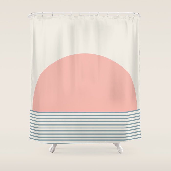 Sunrise Sunset V - Pink Blue Shower Curtain Gallery Image 1