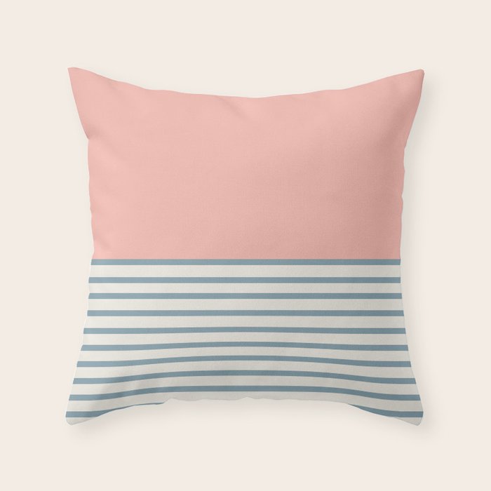 Sunrise Sunset V - Pink Blue Throw Pillow Gallery Image 6
