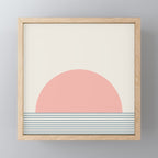 Sunrise Sunset V - Pink Blue Mini Art Print Gallery Image 1