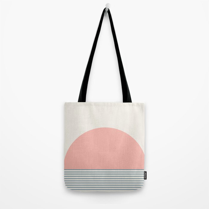 Sunrise Sunset V - Pink Blue Tote Bag Gallery Image 2
