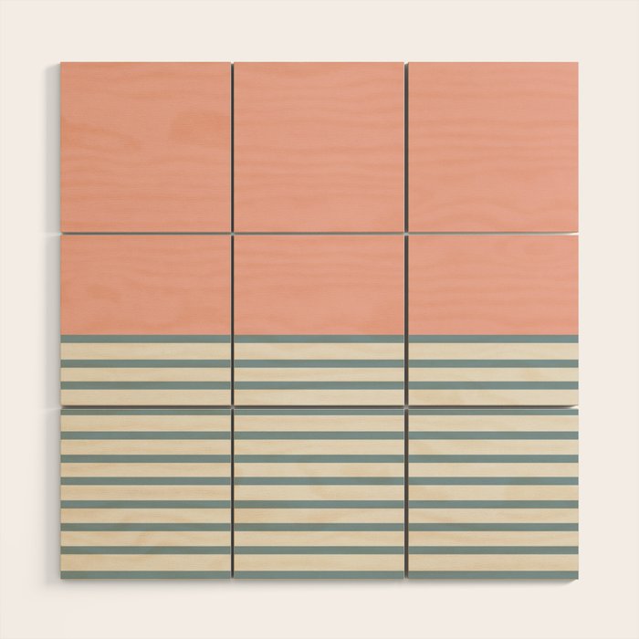 Sunrise Sunset V - Pink Blue Wood Wall Art Gallery Image 1