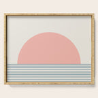 Sunrise Sunset V - Pink Blue Serving Tray Gallery Image 1