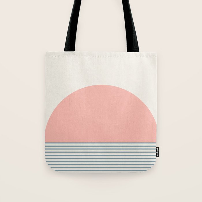 Sunrise Sunset V - Pink Blue Tote Bag Gallery Image 1