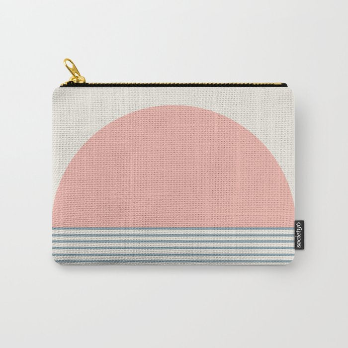 Sunrise Sunset V - Pink Blue Carry All Pouch Gallery Image 1