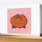 Cancer Pumpkin Wall Mural Gallery Image 2