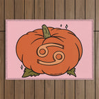 Cancer Pumpkin Outdoor Rug Gallery Image 1