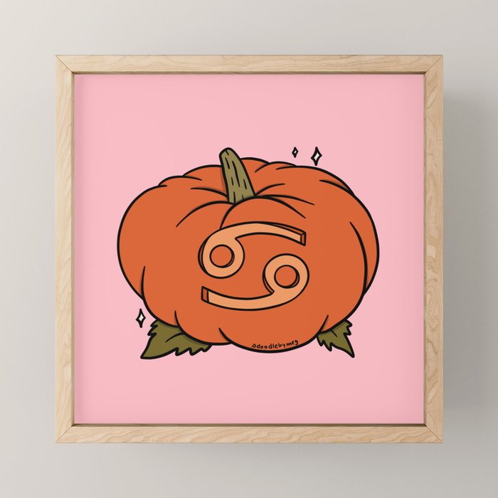 Cancer Pumpkin Mini Art Print Gallery Image 1