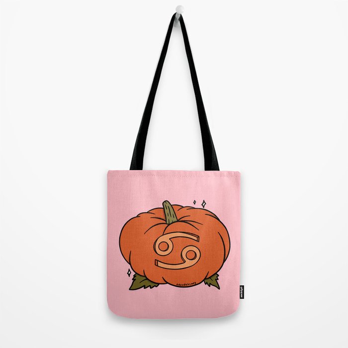 Cancer Pumpkin Tote Bag Gallery Image 2