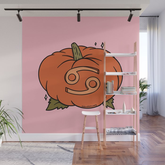 Cancer Pumpkin Wall Mural Gallery Image 1