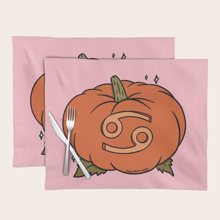 Cancer Pumpkin Placemat Gallery Image 1