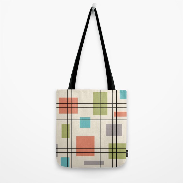 Mid Century Modern Geometric 3 Tote Bag Gallery Image 2