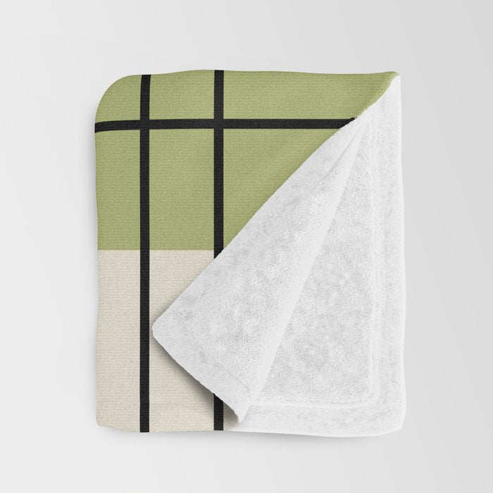 Mid Century Modern Geometric 3 Throw Blanket Gallery Image 3