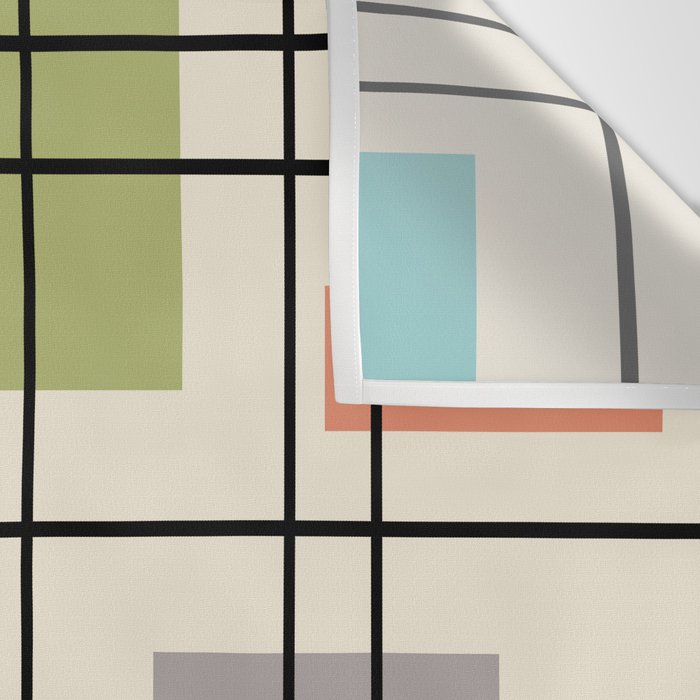 Mid Century Modern Geometric 3 Wall Tapestry Gallery Image 3