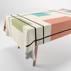 Mid Century Modern Geometric 3 Tablecloth Gallery Image 1