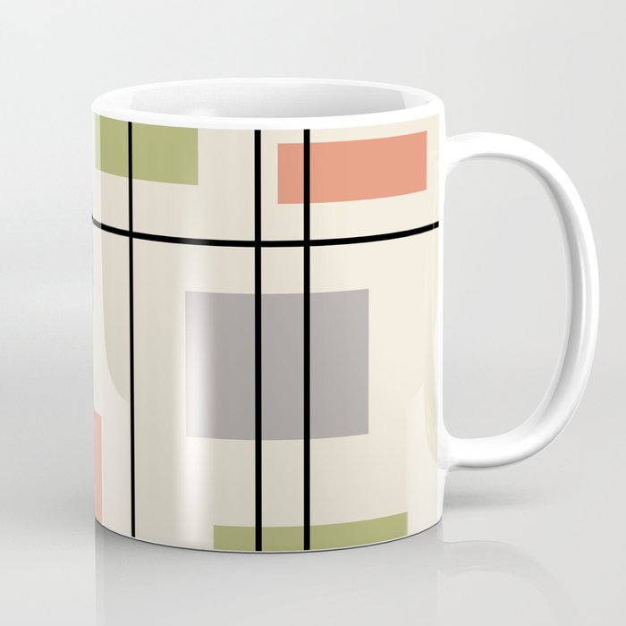 Mid Century Modern Geometric 3 Coffee Mug Gallery Image 1