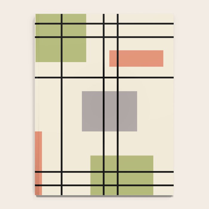 Mid Century Modern Geometric 3 Notebook Gallery Image 4