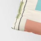 Mid Century Modern Geometric 3 Pillow Sham Gallery Image 4