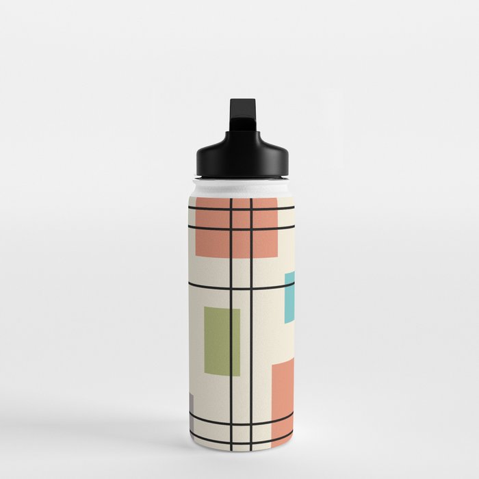 Mid Century Modern Geometric 3 Water Bottle Gallery Image 3
