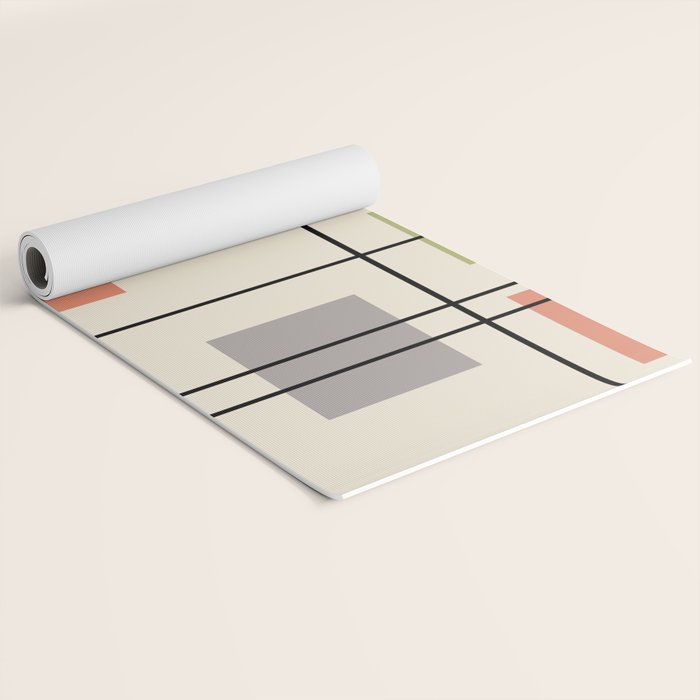 Mid Century Modern Geometric 3 Yoga Mat Gallery Image 2