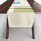 Mid Century Modern Geometric 3 Table Runner Gallery Image 1