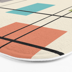 Mid Century Modern Geometric 3 Bath Mat Gallery Image 3
