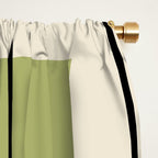 Mid Century Modern Geometric 3 Window Curtain Gallery Image 2