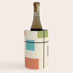Mid Century Modern Geometric 3 Wine Chiller Gallery Image 1