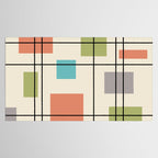 Mid Century Modern Geometric 3 Tablecloth Gallery Image 2