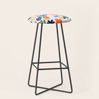 Abstract organic nature art pattern Stool Gallery Image 1