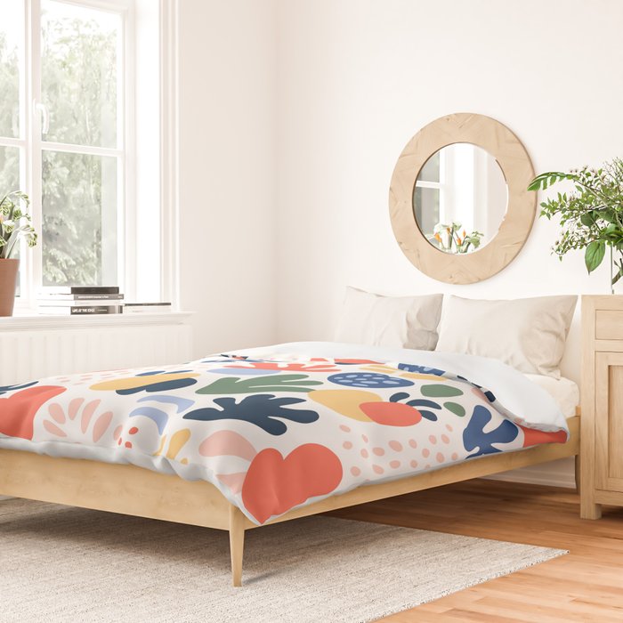 Abstract organic nature art pattern Duvet Cover Gallery Image 2