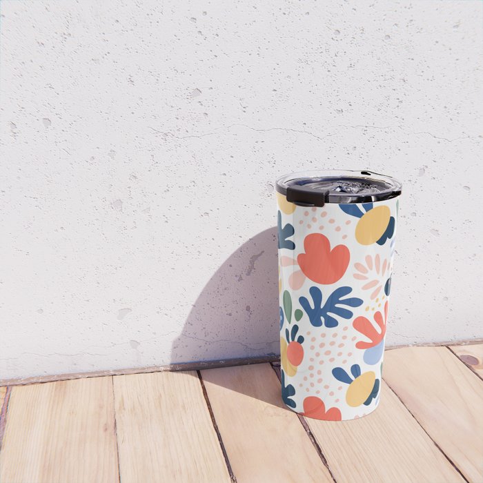 Abstract organic nature art pattern Travel Mug Gallery Image 4