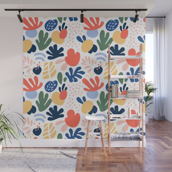 Abstract organic nature art pattern Wall Mural Gallery Image 1