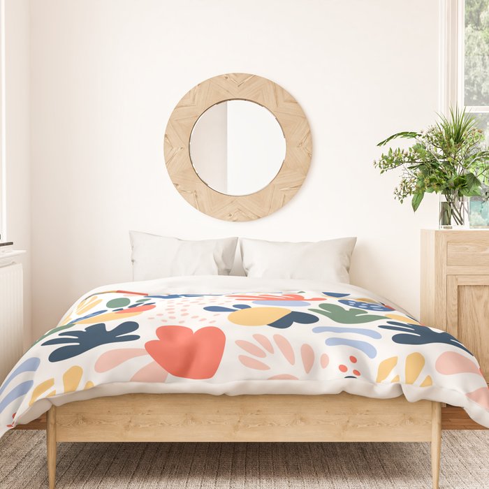 Abstract organic nature art pattern Duvet Cover Gallery Image 3
