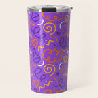 Fun halloween cartoon doodle art pattern Travel Mug Gallery Image 1