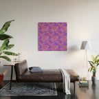 Fun halloween cartoon doodle art pattern Wood Wall Art Gallery Image 2