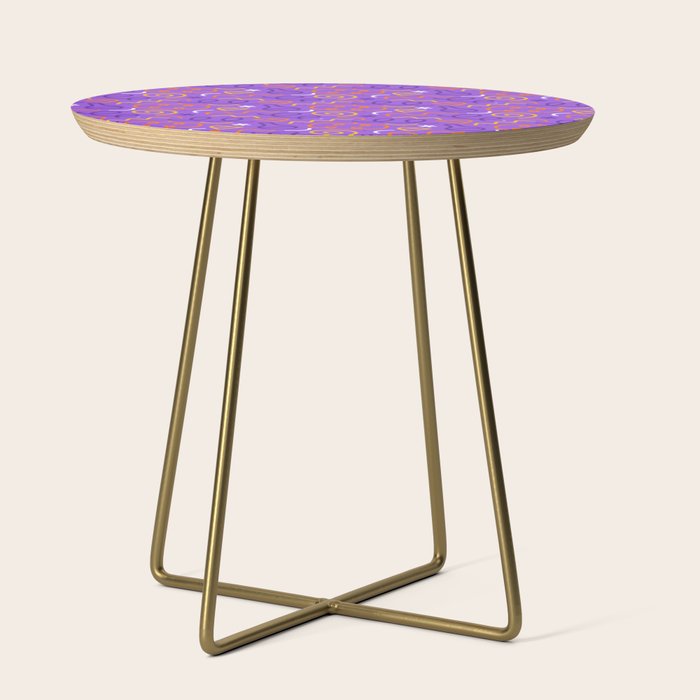 Fun halloween cartoon doodle art pattern Side Table Gallery Image 1