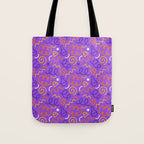 Fun halloween cartoon doodle art pattern Tote Bag Gallery Image 1