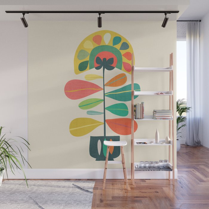 Fan Flower Wall Mural Gallery Image 1