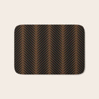 Palm Leaf Pattern - Dark Earthy Bath Mat Gallery Image 1