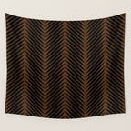 Palm Leaf Pattern - Dark Earthy Wall Tapestry Gallery Image 4